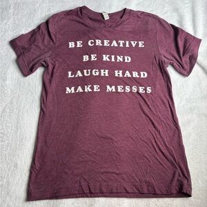 Women's Inspirational Graphic Tee - Purple